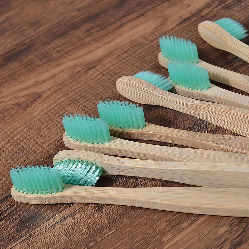 Mixed Color Bamboo Toothbrush