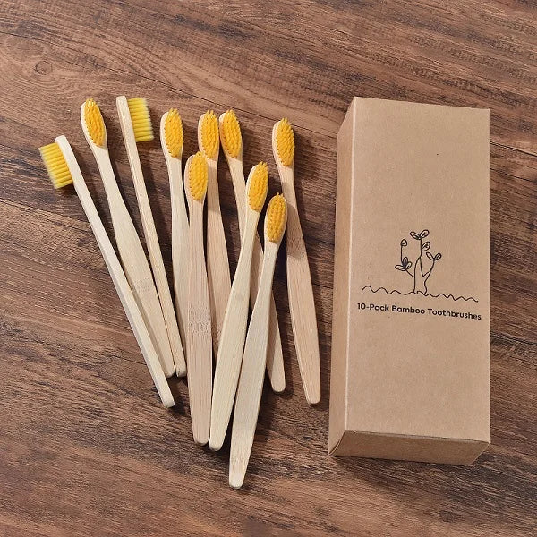 Mixed Color Bamboo Toothbrush