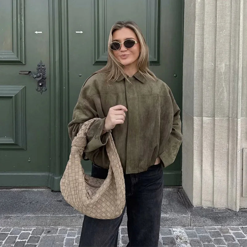 Vintage Vibe Bomber Jacket