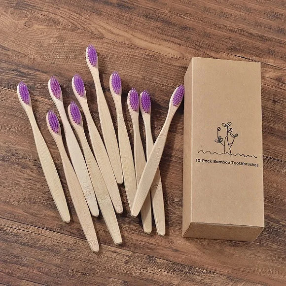 Mixed Color Bamboo Toothbrush