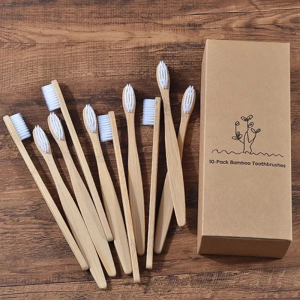 Mixed Color Bamboo Toothbrush