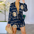 Women Loose Shirt Dress Dress Fashion NetClub