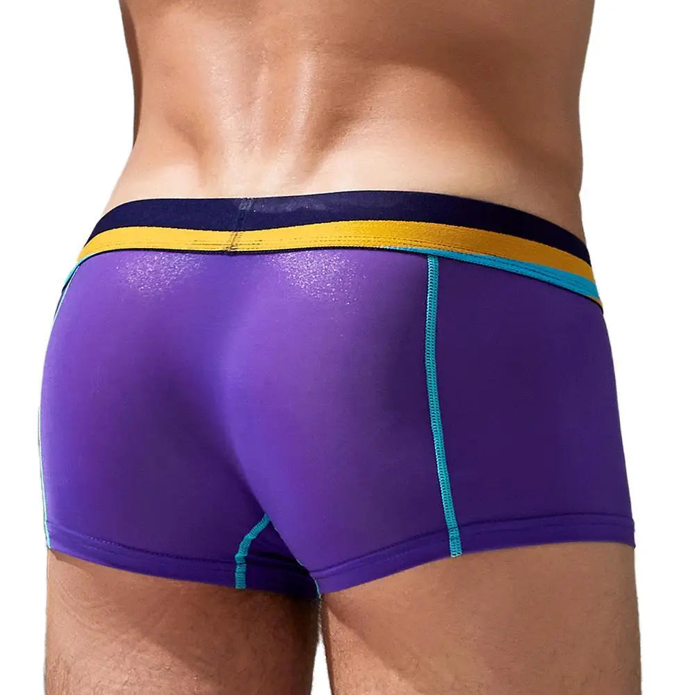 Men Silk Breathable Boxer Underwear Fashion NetClub