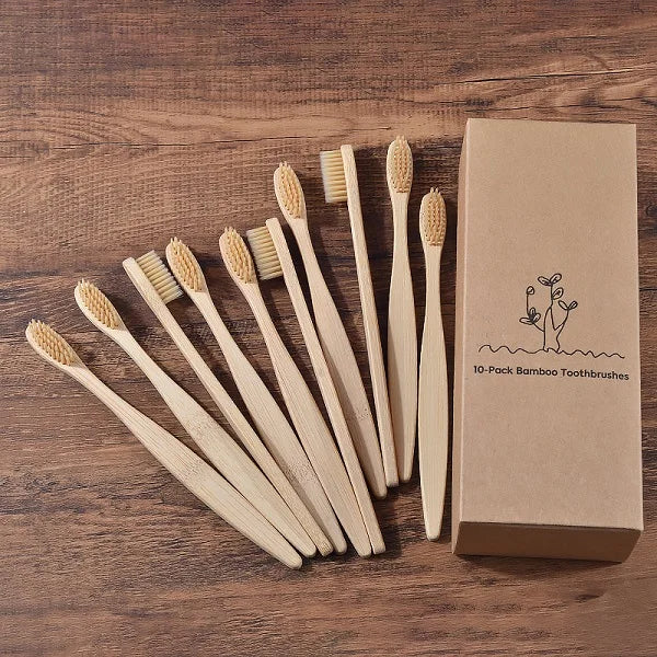 Mixed Color Bamboo Toothbrush