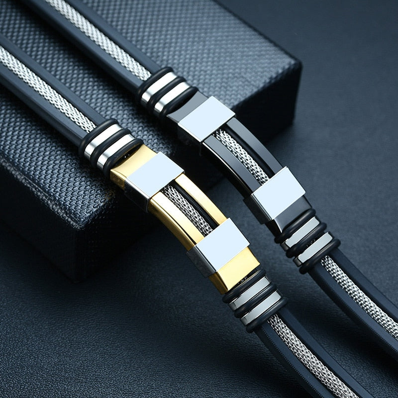 Men Stainless Steel Bracelet bracelet Fashion NetClub
