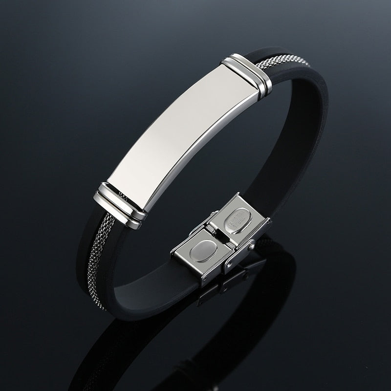 Men Stainless Steel Bracelet bracelet Fashion NetClub