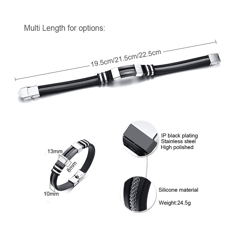 Men Stainless Steel Bracelet bracelet Fashion NetClub