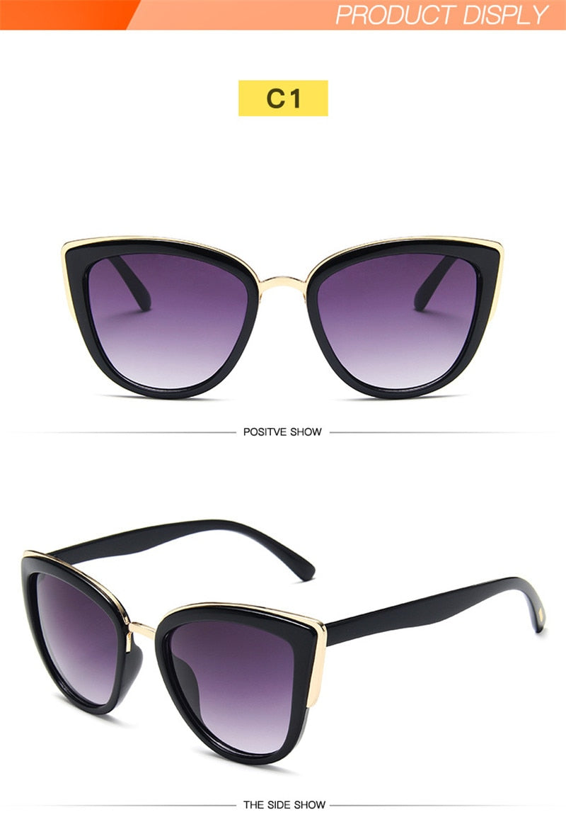 UV400 Cat-Eye Style Sunglasses