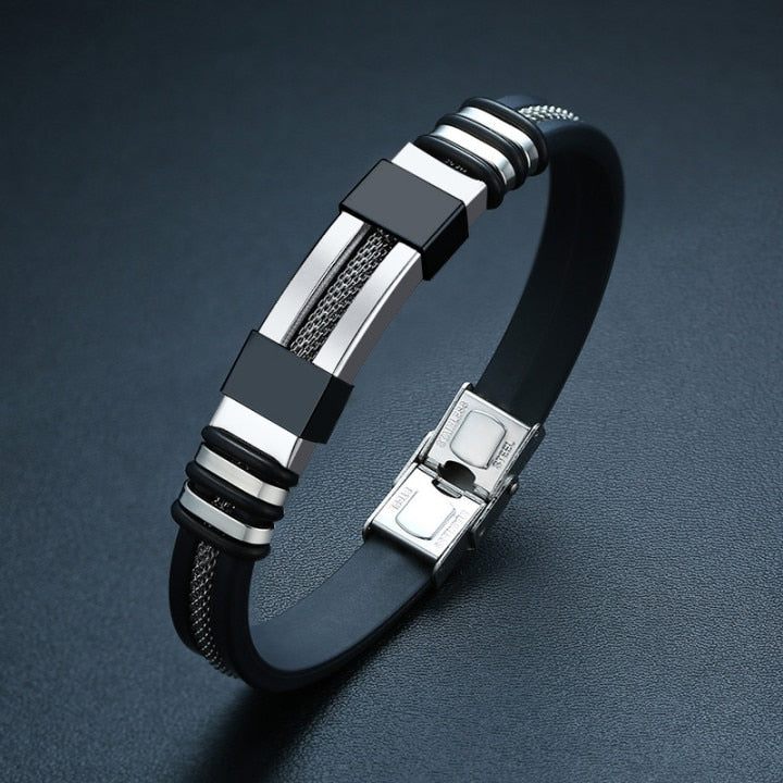 Men Stainless Steel Bracelet bracelet Fashion NetClub
