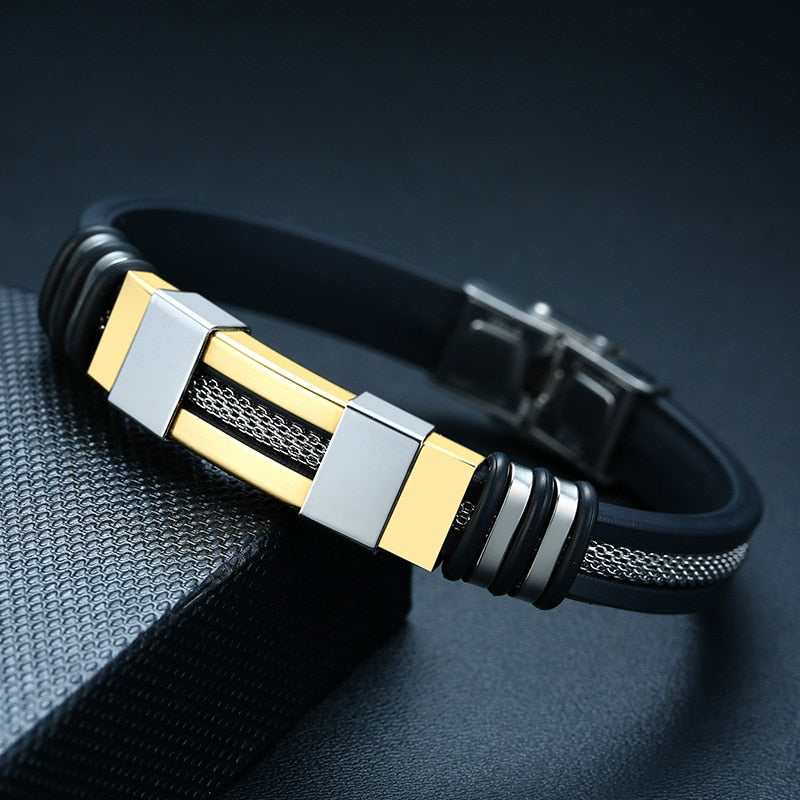 Men Stainless Steel Bracelet bracelet Fashion NetClub