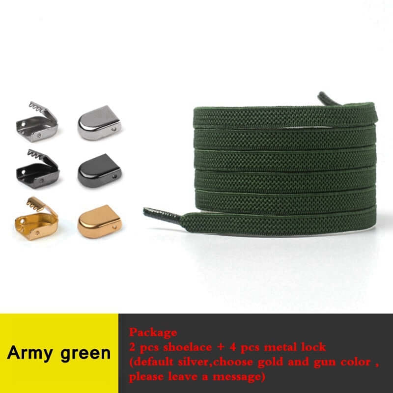 1 Pair No Tie Shoe laces Apparel & Accessories > Shoes Fashion NetClub
