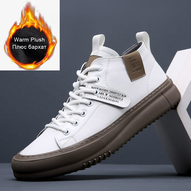 Leather Men Fashion Sneakers
