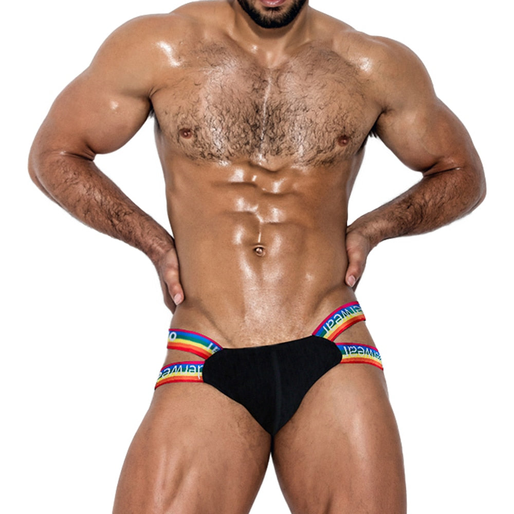 Rainbow Low-waist String Jockstrap Apparel & Accessories > Clothing > Underwear & Socks > Jock Straps Fashion NetClub