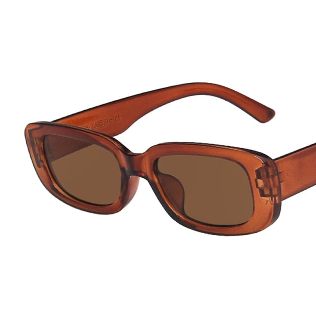 Apparel & Accessories > Clothing Accessories > Sunglasses - Rectangular Retro Design Sunglasses