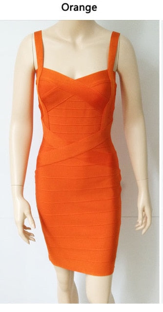 Spaghetti-strap Bandage Dress Apparel & Accessories > Clothing > Dresses Fashion NetClub