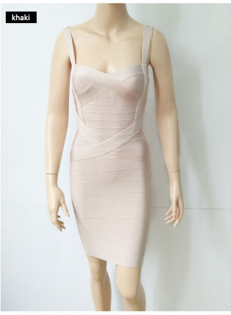 Spaghetti-strap Bandage Dress Apparel & Accessories > Clothing > Dresses Fashion NetClub