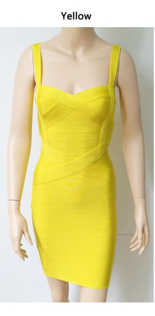 Spaghetti-strap Bandage Dress Apparel & Accessories > Clothing > Dresses Fashion NetClub