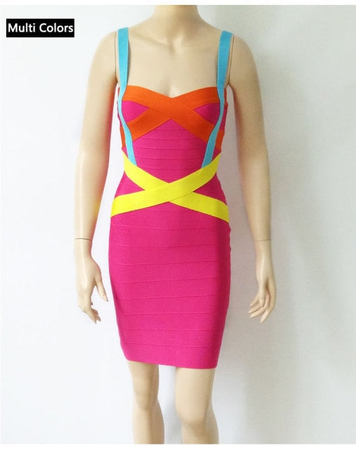 Spaghetti-strap Bandage Dress Apparel & Accessories > Clothing > Dresses Fashion NetClub