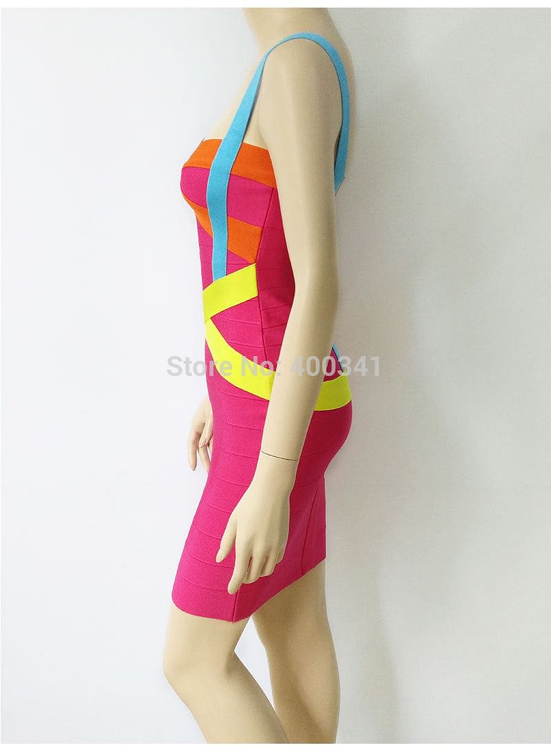 Spaghetti-strap Bandage Dress Apparel & Accessories > Clothing > Dresses Fashion NetClub