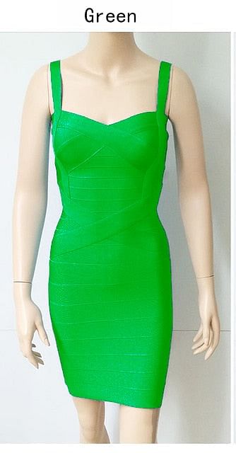 Spaghetti-strap Bandage Dress Apparel & Accessories > Clothing > Dresses Fashion NetClub