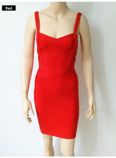 Spaghetti-strap Bandage Dress Apparel & Accessories > Clothing > Dresses Fashion NetClub