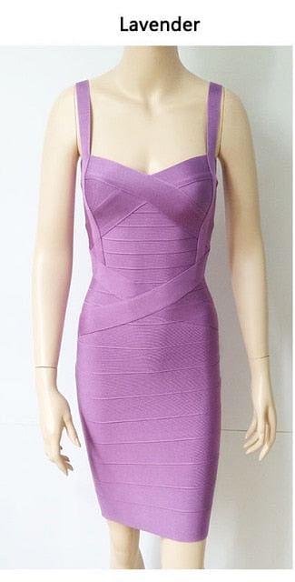 Spaghetti-strap Bandage Dress Apparel & Accessories > Clothing > Dresses Fashion NetClub