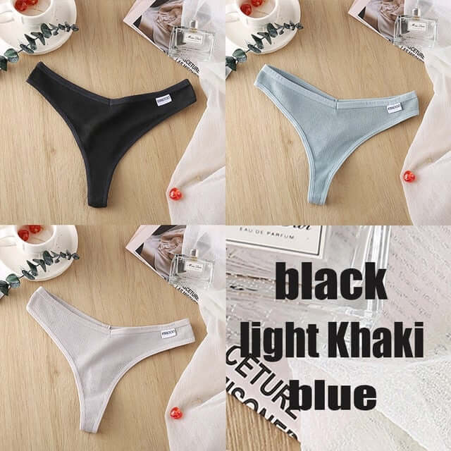 3PCS/Set Cotton Panties Thong Apparel & Accessories > Clothing > Underwear & Socks > Bras Fashion NetClub