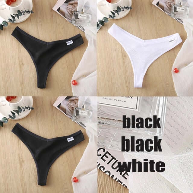 3PCS/Set Cotton Panties Thong Apparel & Accessories > Clothing > Underwear & Socks > Bras Fashion NetClub