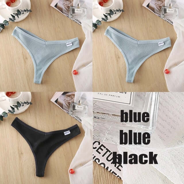 3PCS/Set Cotton Panties Thong Apparel & Accessories > Clothing > Underwear & Socks > Bras Fashion NetClub