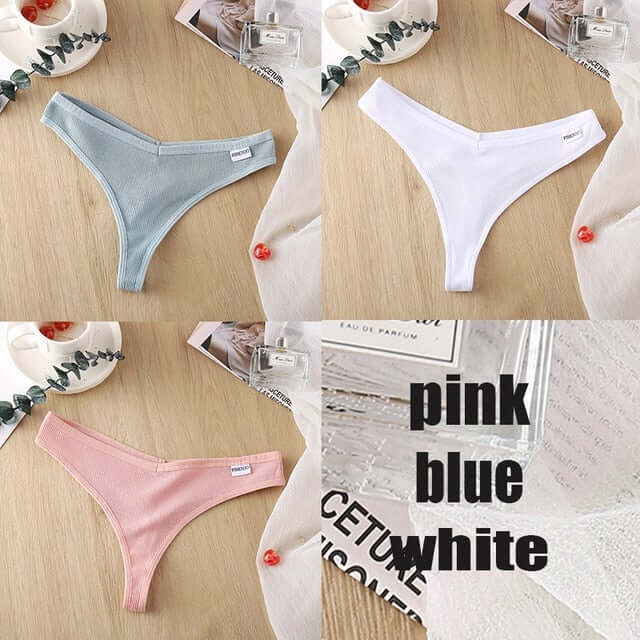 3PCS/Set Cotton Panties Thong Apparel & Accessories > Clothing > Underwear & Socks > Bras Fashion NetClub