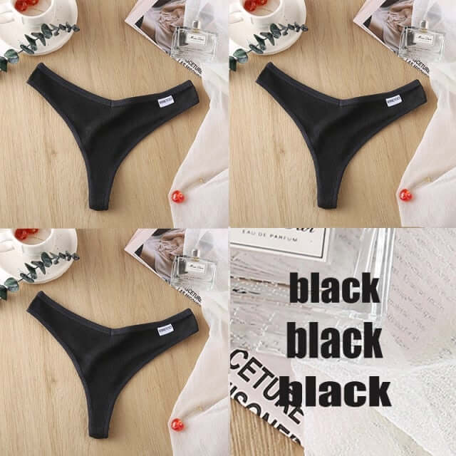 3PCS/Set Cotton Panties Thong Apparel & Accessories > Clothing > Underwear & Socks > Bras Fashion NetClub