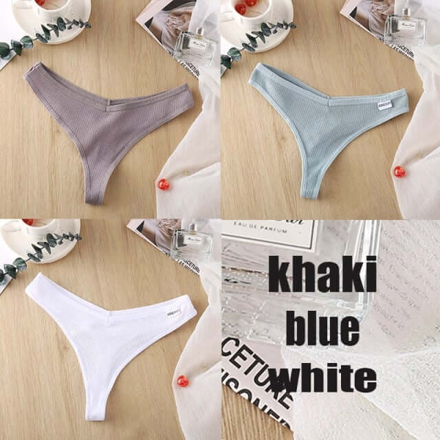3Pcs Girls Underwear Triangle Cotton Letters Solid Color 13 Years