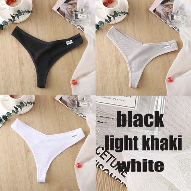 3PCS/Set Cotton Panties Thong Apparel & Accessories > Clothing > Underwear & Socks > Bras Fashion NetClub