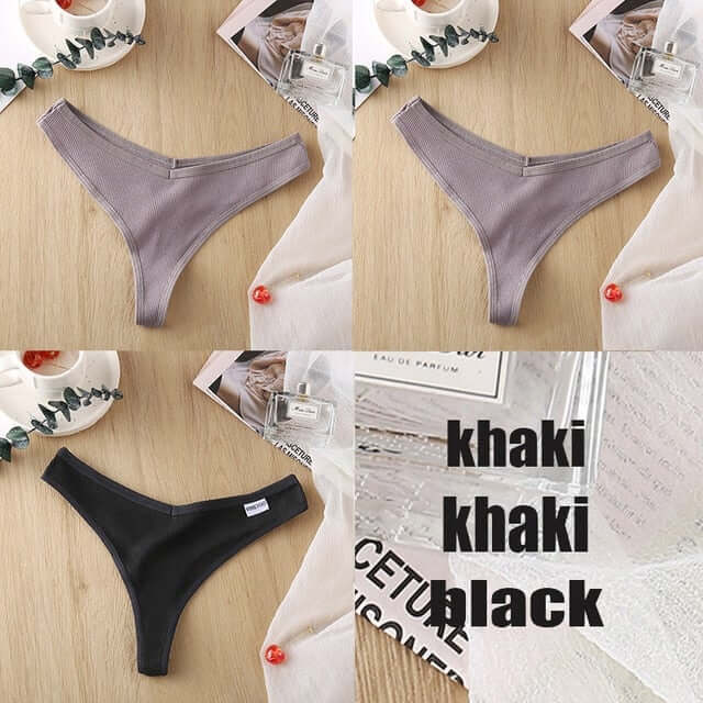 3PCS/Set Cotton Panties Thong Apparel & Accessories > Clothing > Underwear & Socks > Bras Fashion NetClub