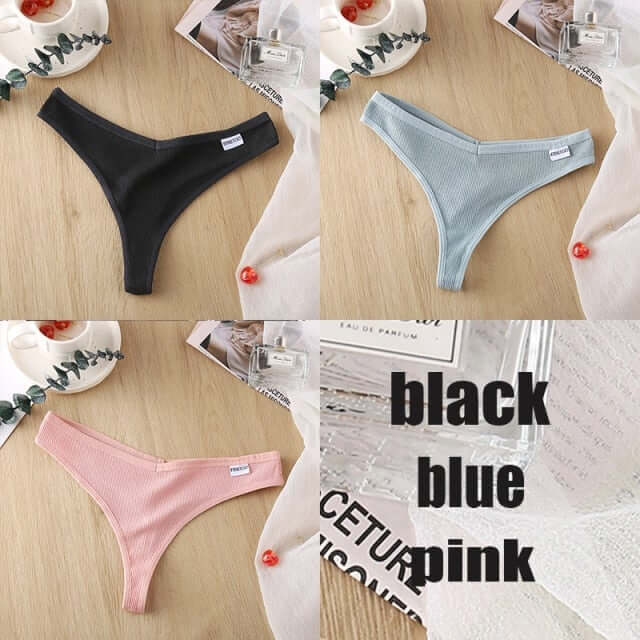 3PCS/Set Cotton Panties Thong Apparel & Accessories > Clothing > Underwear & Socks > Bras Fashion NetClub