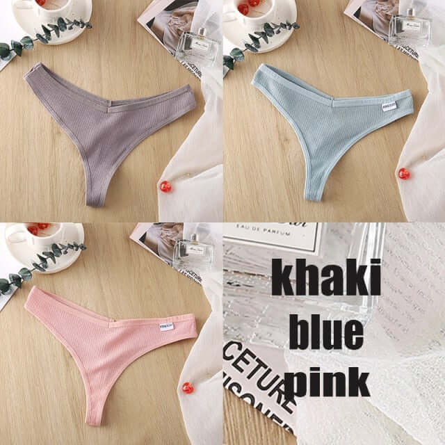 3PCS/Set Cotton Panties Thong Apparel & Accessories > Clothing > Underwear & Socks > Bras Fashion NetClub