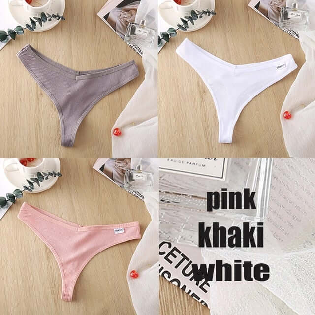 3PCS/Set Cotton Panties Thong Apparel & Accessories > Clothing > Underwear & Socks > Bras Fashion NetClub