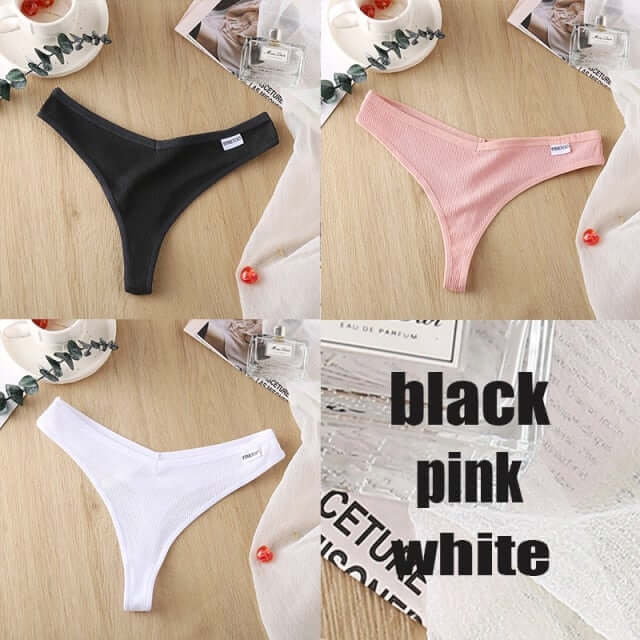 3PCS/Set Cotton Panties Thong Apparel & Accessories > Clothing > Underwear & Socks > Bras Fashion NetClub