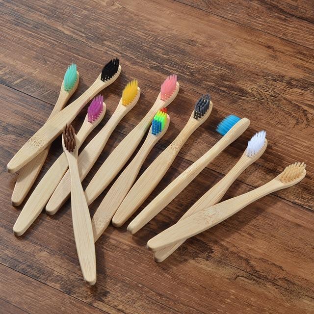 Beauty Supplies - Mixed Color Bamboo Toothbrush