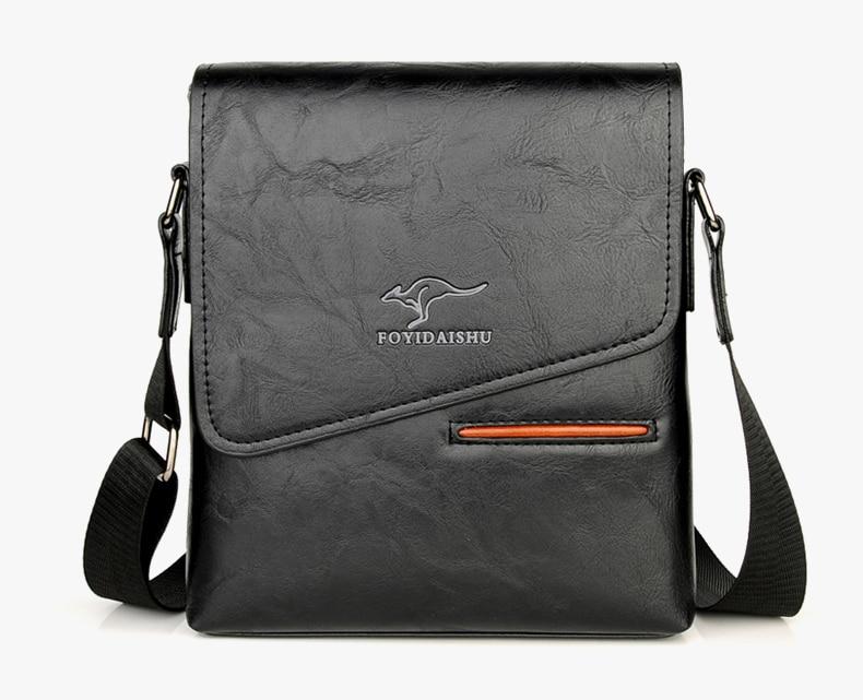 Cross-body Messenger Bag - Leather Casual Cross-body Bag