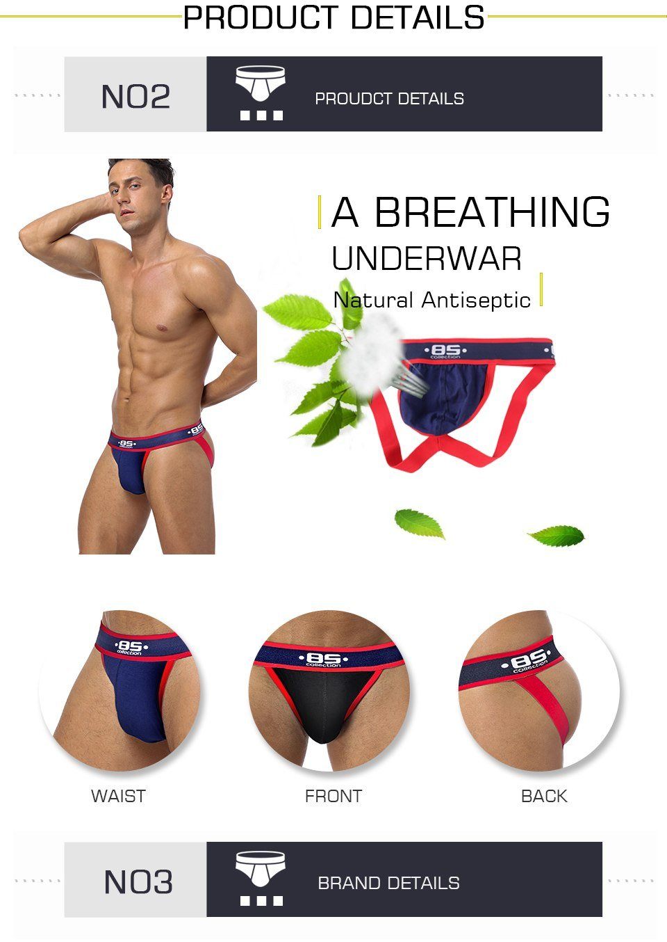 Men Jocks Cotton Underwear Men's Underwear Fashion NetClub