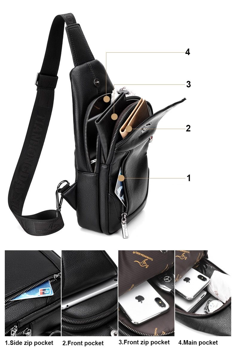 Luxury Messenger Leather Bag Messenger Cross-body Bag Fashion NetClub