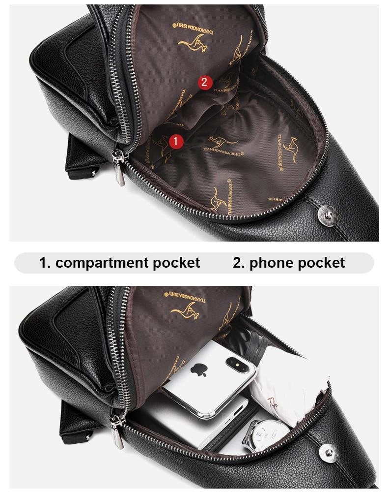 Luxury Messenger Leather Bag Messenger Cross-body Bag Fashion NetClub